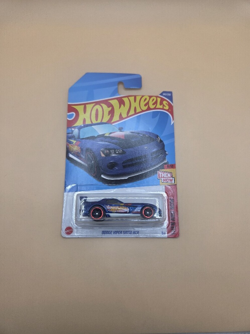 Hot Wheels Dodge Viper SRT10 ACR (Then and Now 9/10) - Blue Diecast Car 242/250